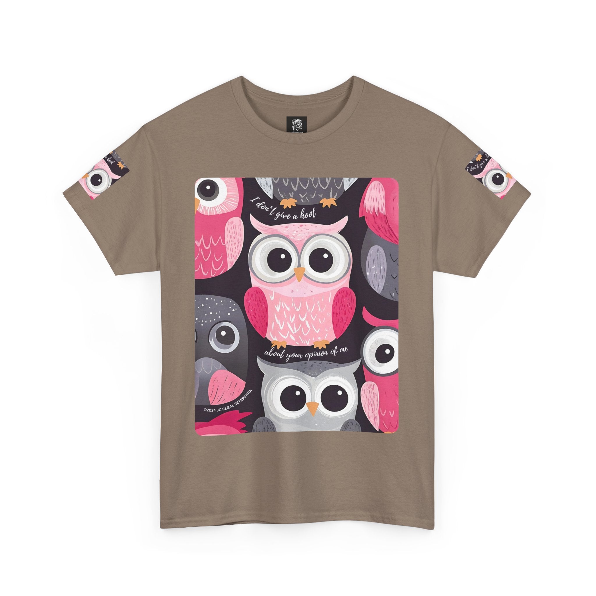 Don't Give A Hoot Unisex Heavy Cotton Tee SETEPENRA T-Shirt.