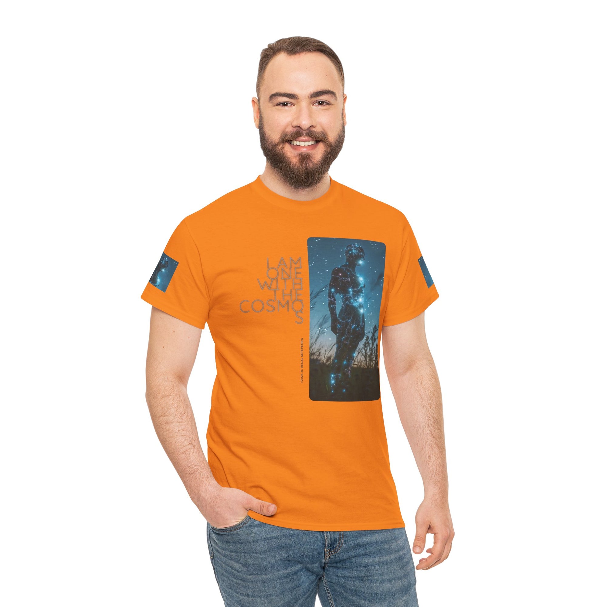 One With The Cosmos Unisex Heavy Cotton Tee