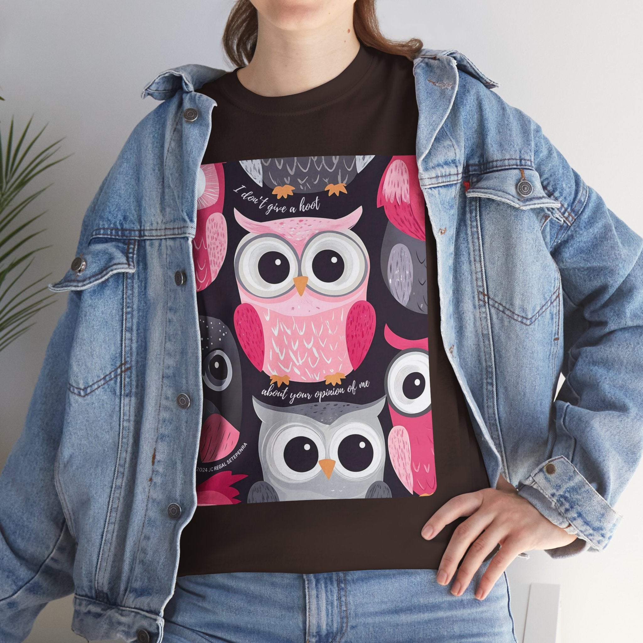 Don't Give A Hoot Unisex Heavy Cotton Tee