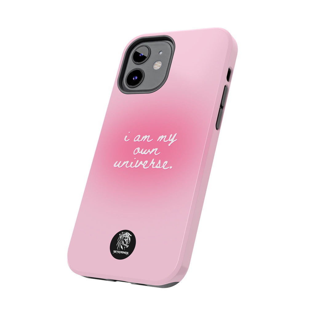 I Am My Own Universe Tough Phone Case (For iPhone, Galaxy & More) - Light Pink