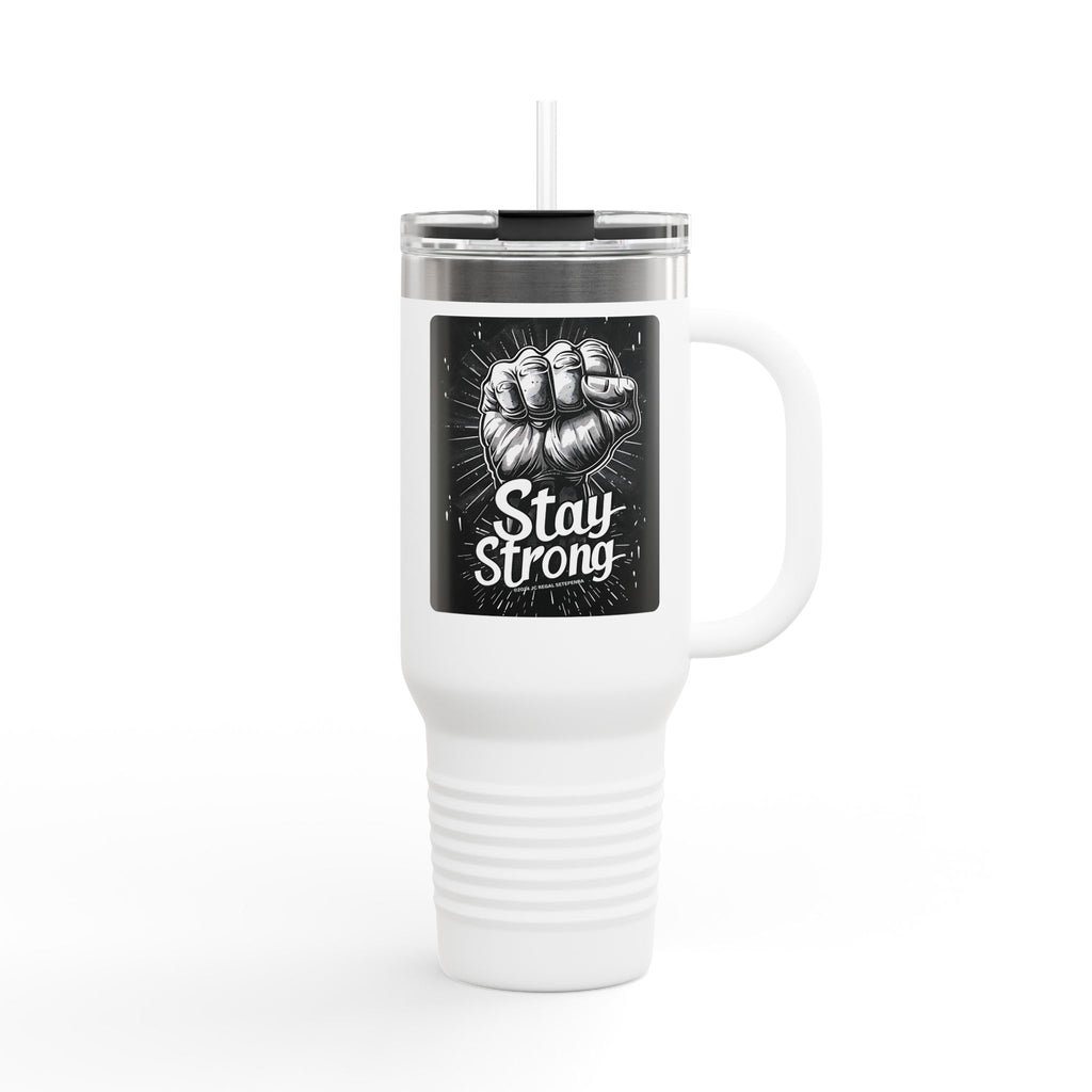 Stay Strong Insulated Travel Mug, 40oz