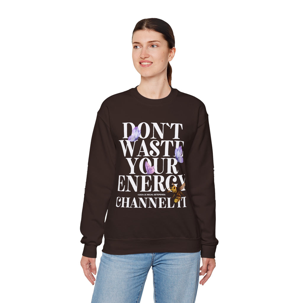 Channel It Unisex Heavy Blend™ Crewneck Sweatshirt (White Print)