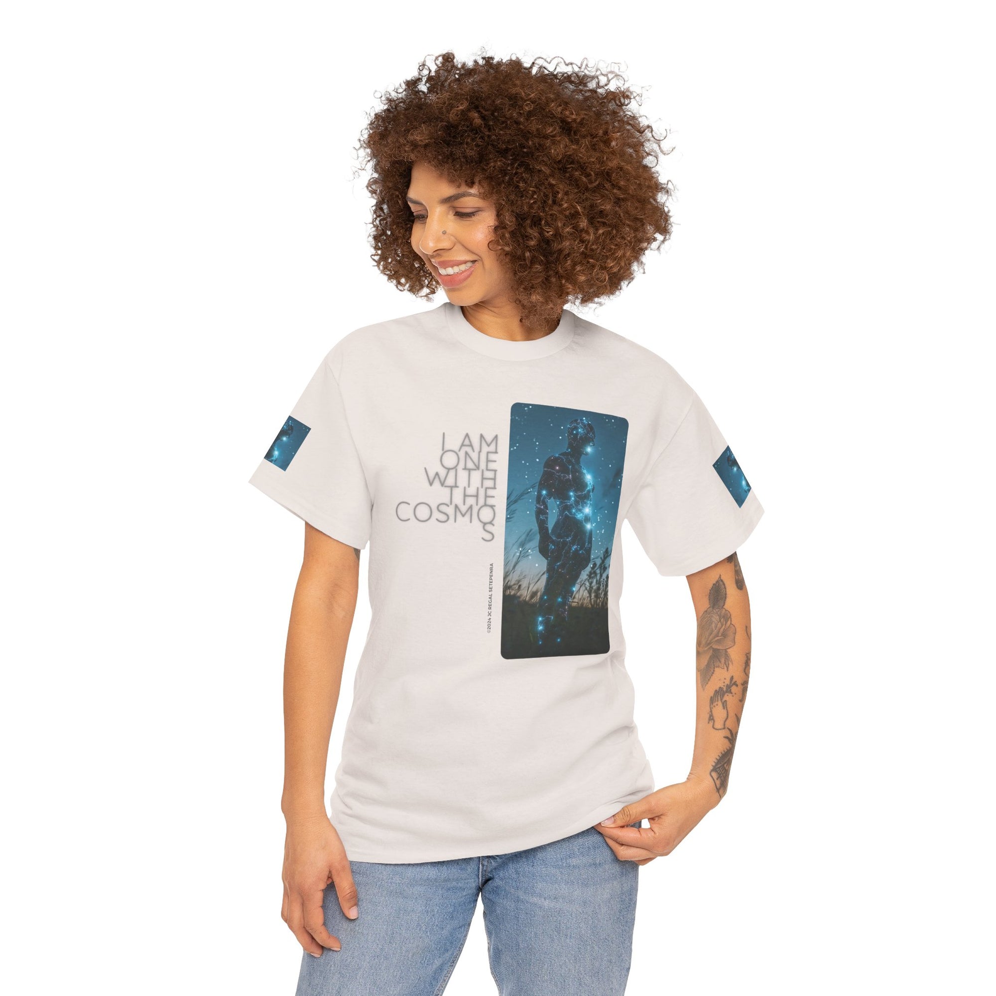 One With The Cosmos Unisex Heavy Cotton Tee