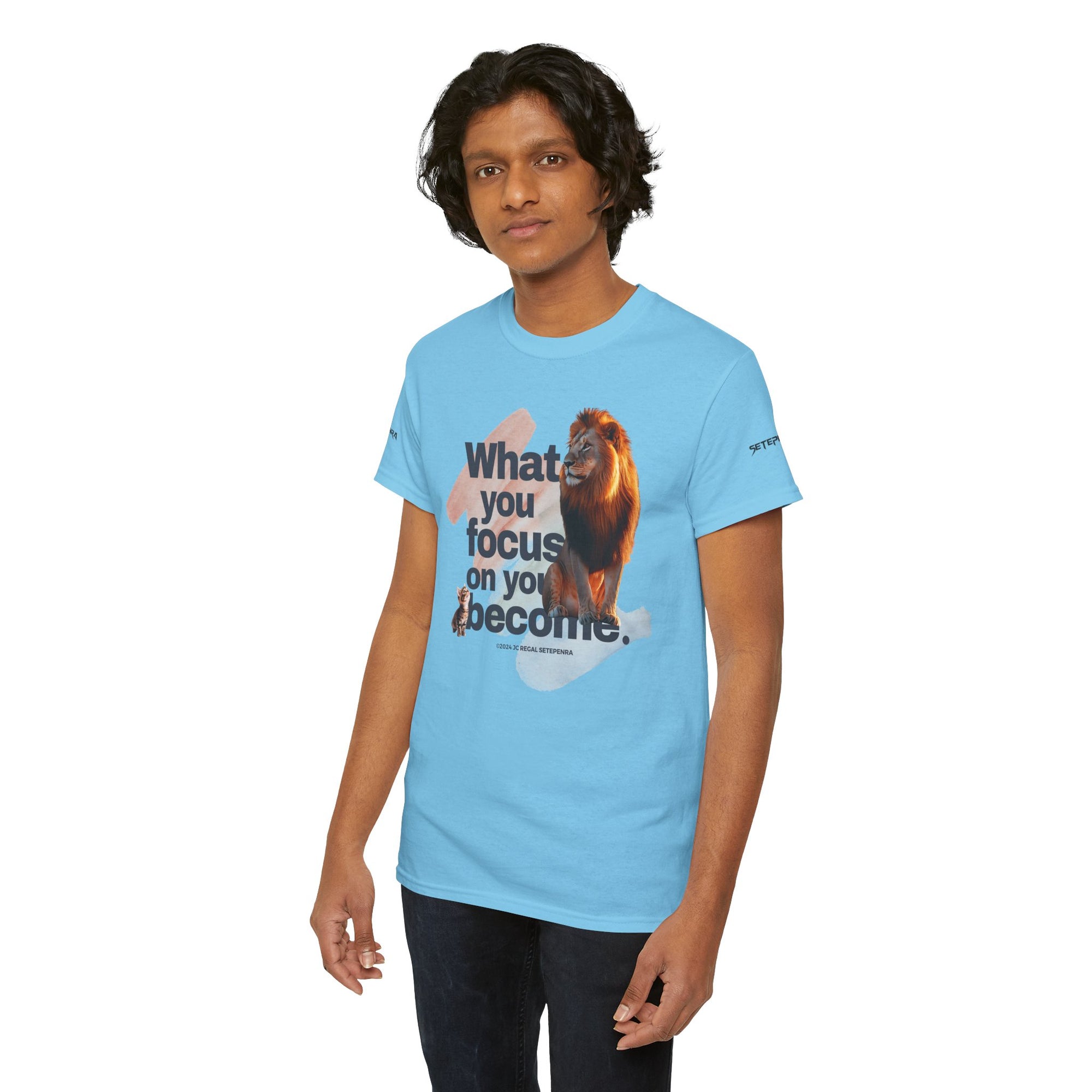 What You Focus On You Become Unisex Heavy Cotton Tee