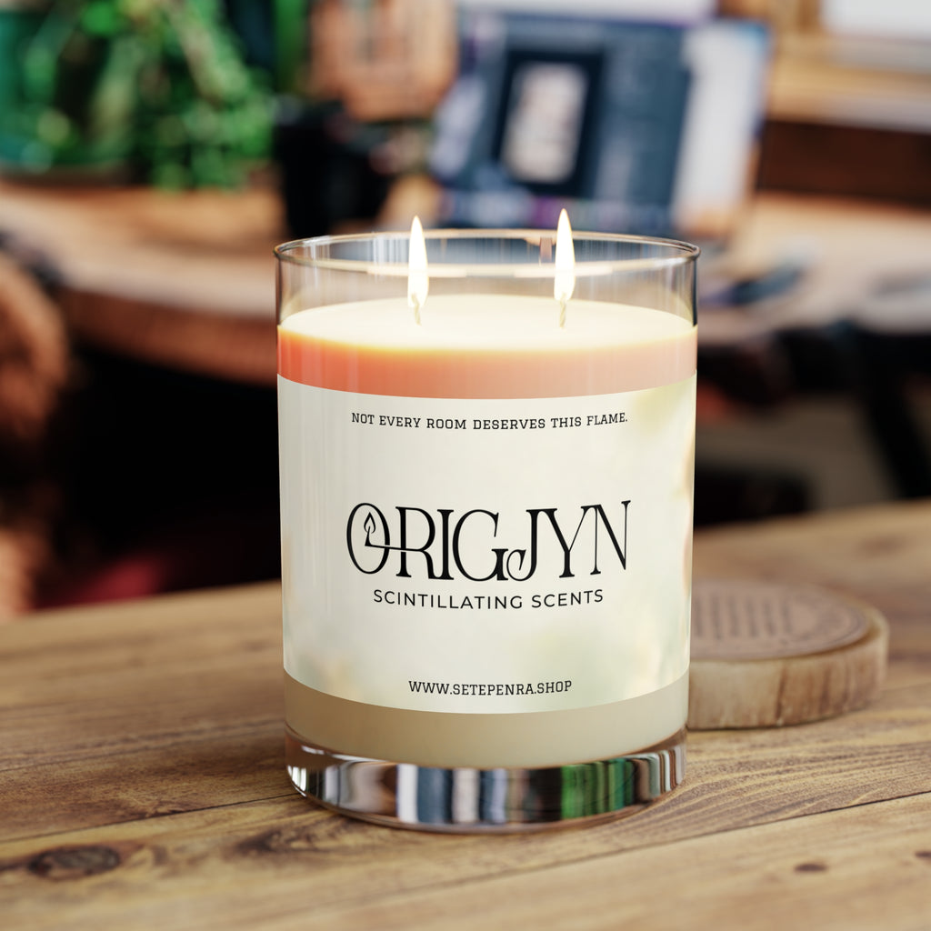 Origjyn Scintillating Scents 11oz Glass Scented Candle – Full Glass, Luxury Home Fragrance