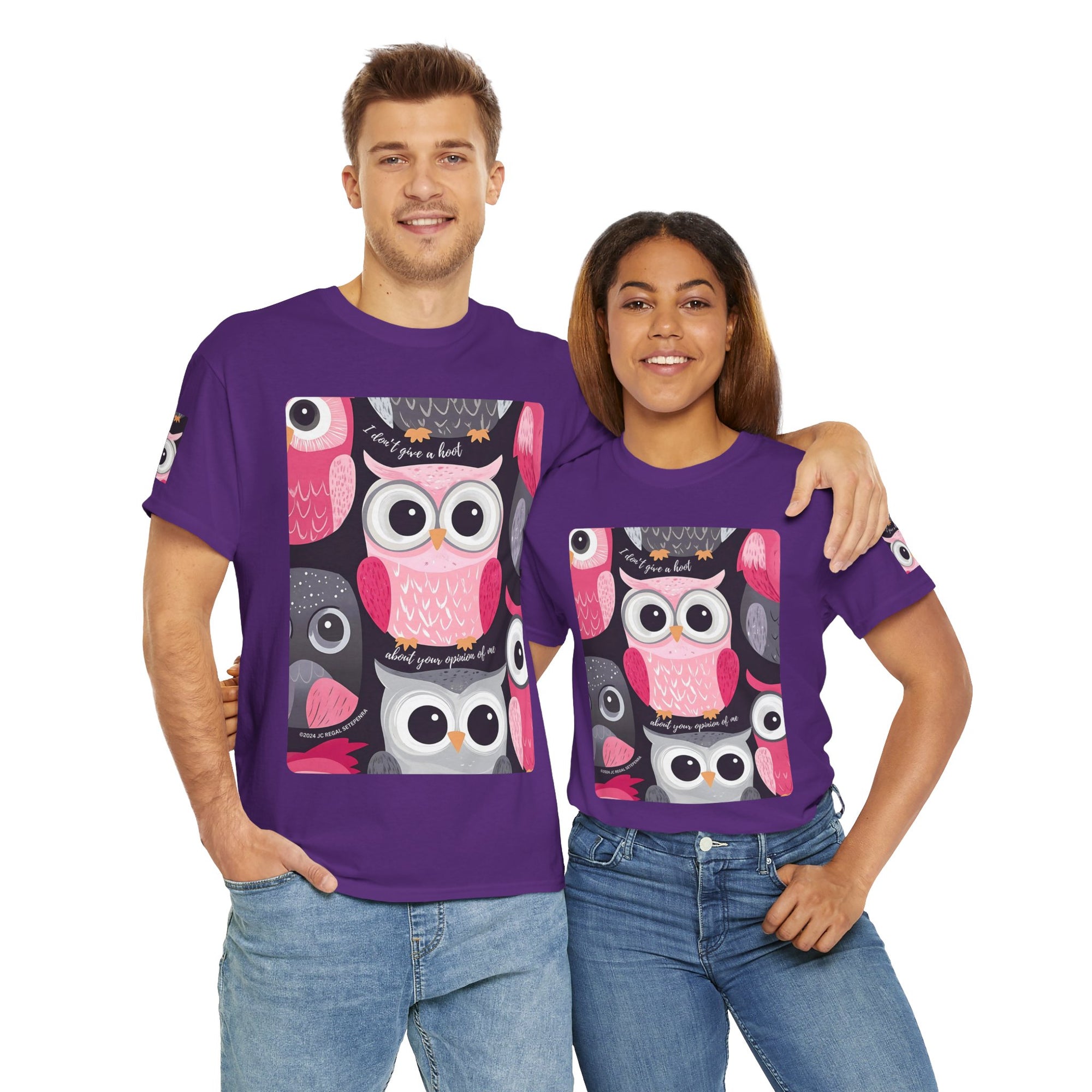 Don't Give A Hoot Unisex Heavy Cotton Tee