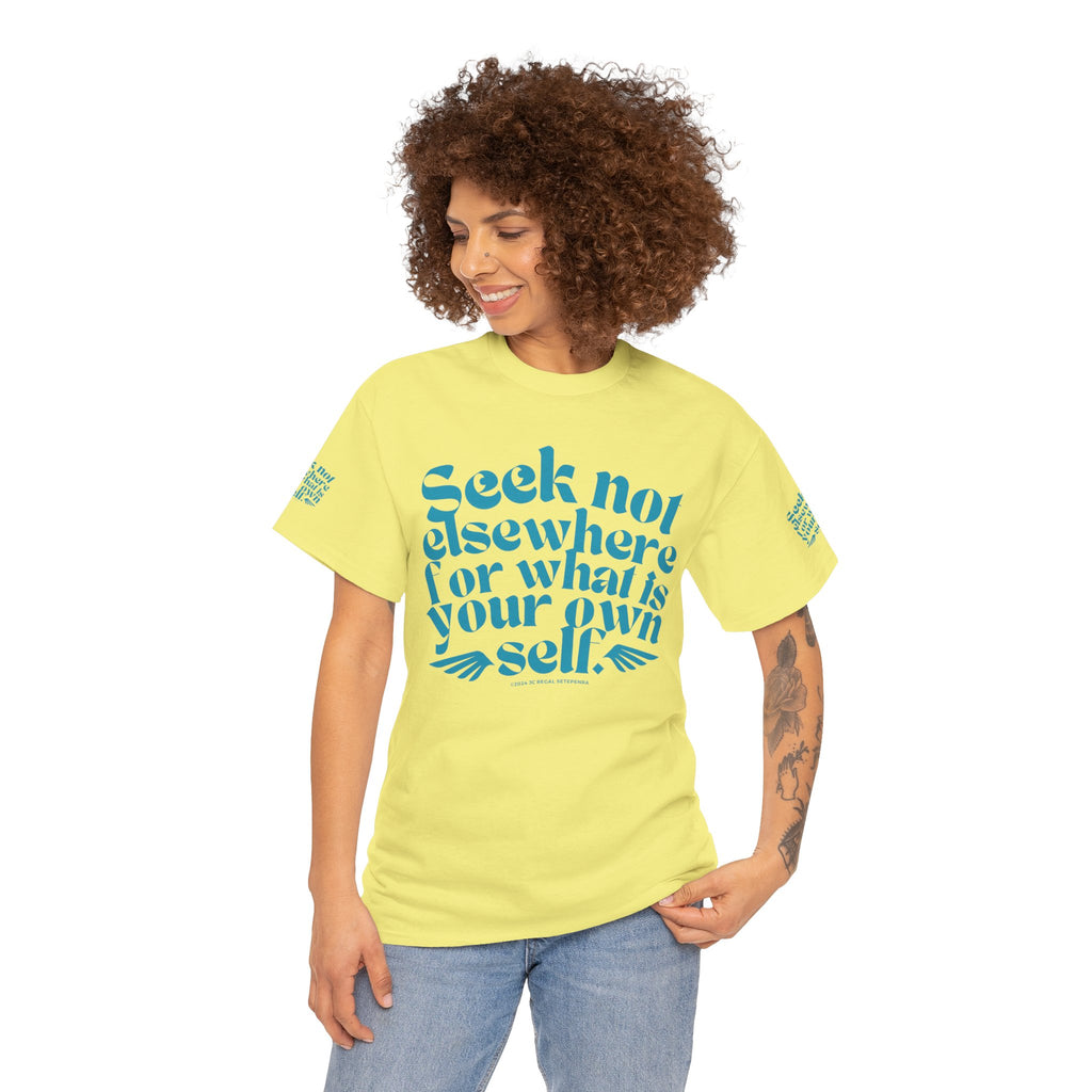 Seek Not Elsewhere (Aqua Edition) Unisex Heavy Cotton Tee