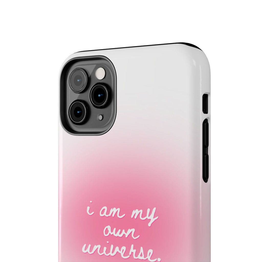 I Am My Own Universe Tough Phone Case (For iPhone, Galaxy & More) - White