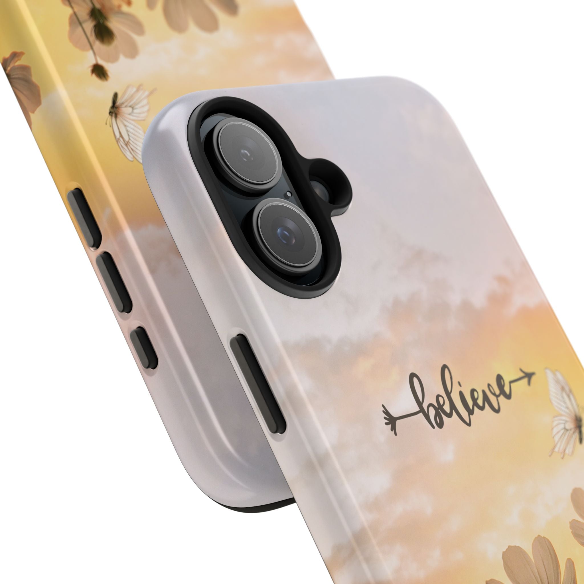 Believe Tough Phone Case (For iPhone, Galaxy & More) - Aesthetic Flower