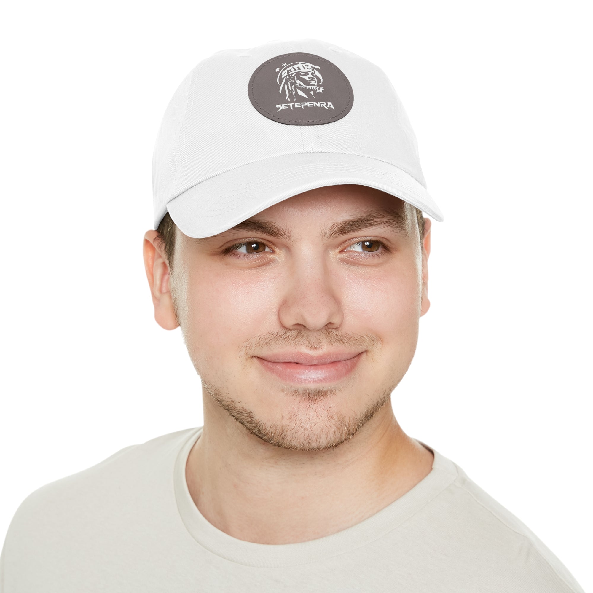 SETEPENRA Dad Hat with Leather Patch (Round)