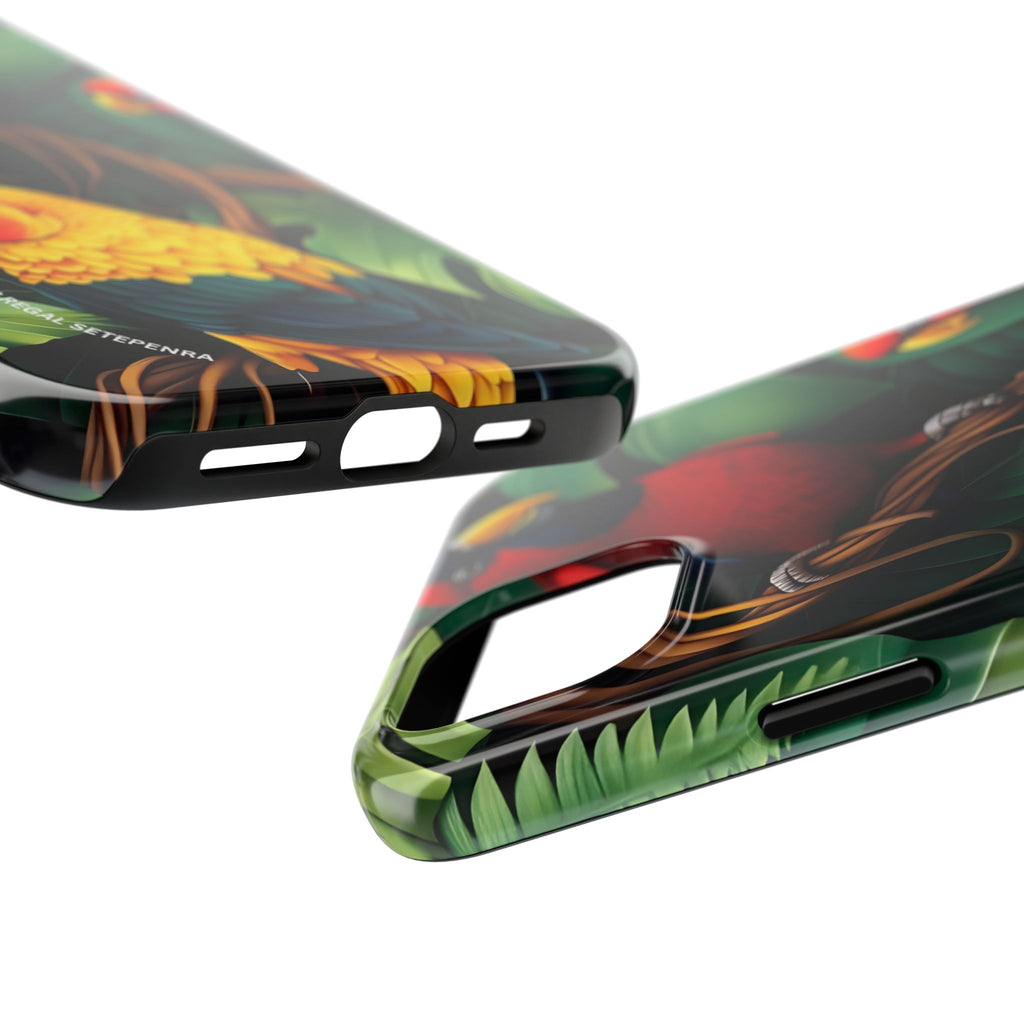 Tri-Parrot Tough Phone Case (For iPhone, Galaxy & More)