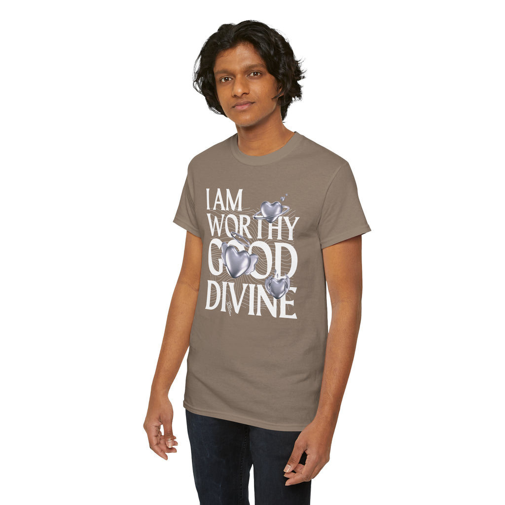 I AM WORTHY GOOD DIVINE Unisex Heavy Cotton Tee