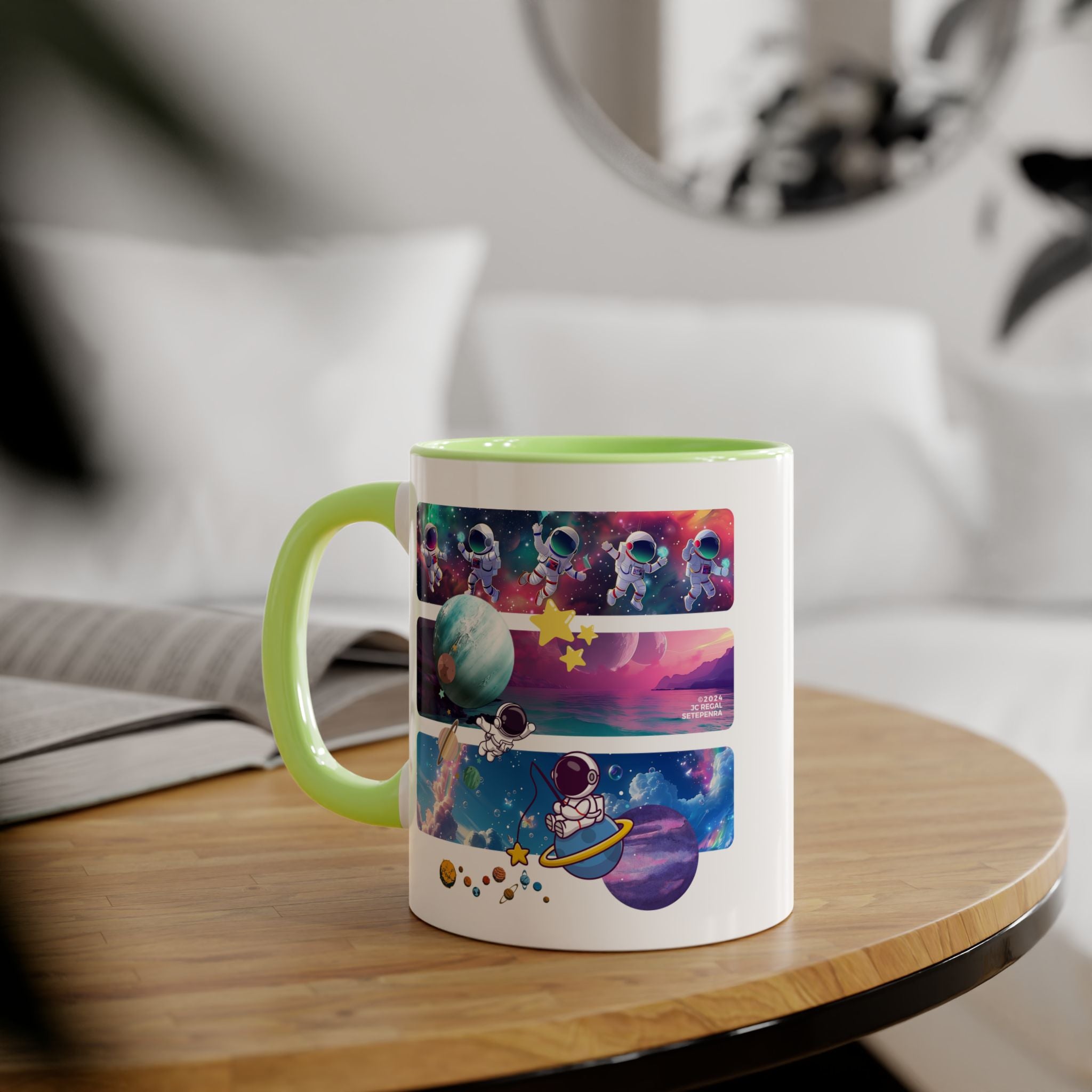 Astro Cosmo Accent Mug, 11oz (Various Colors)