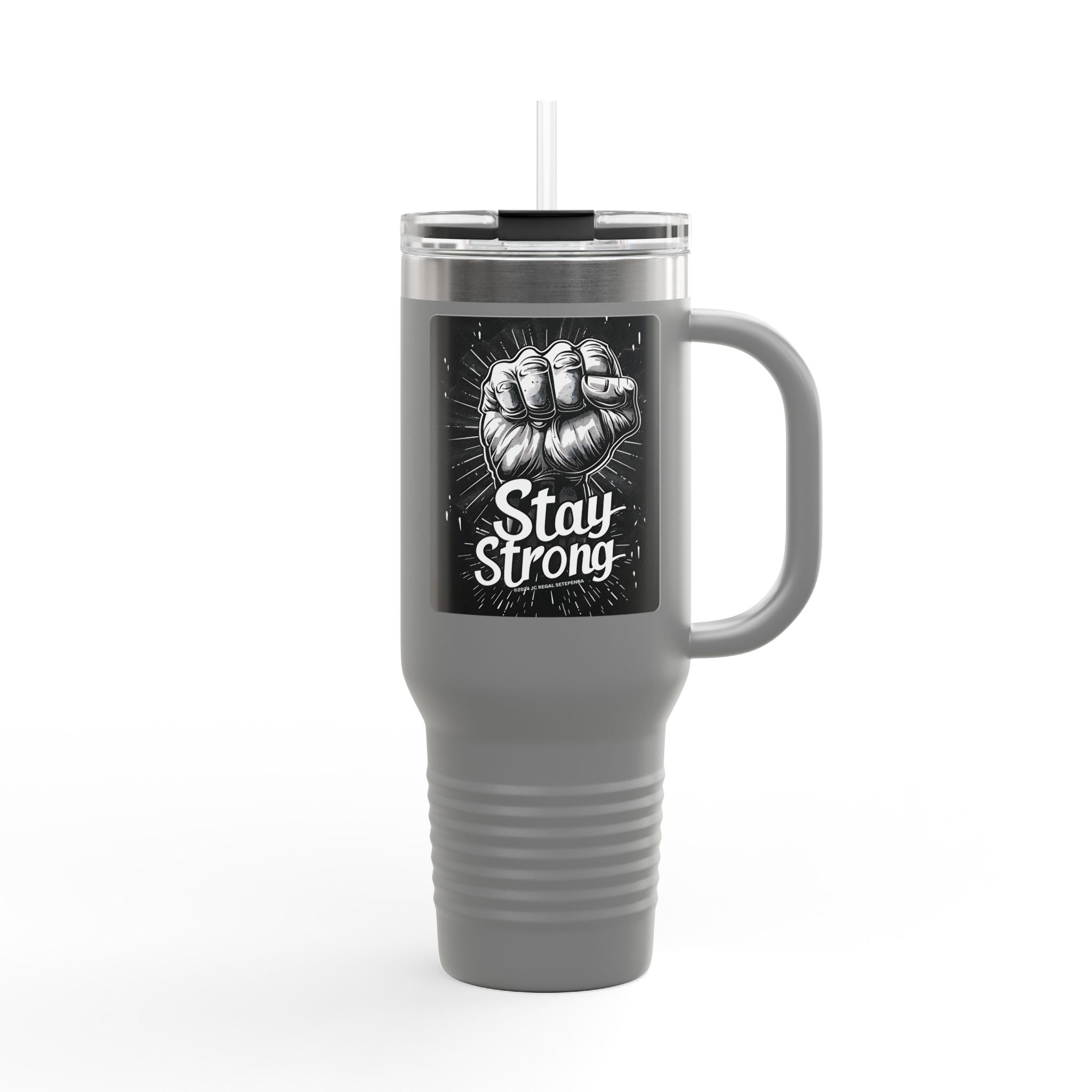 Stay Strong Insulated Travel Mug, 40oz