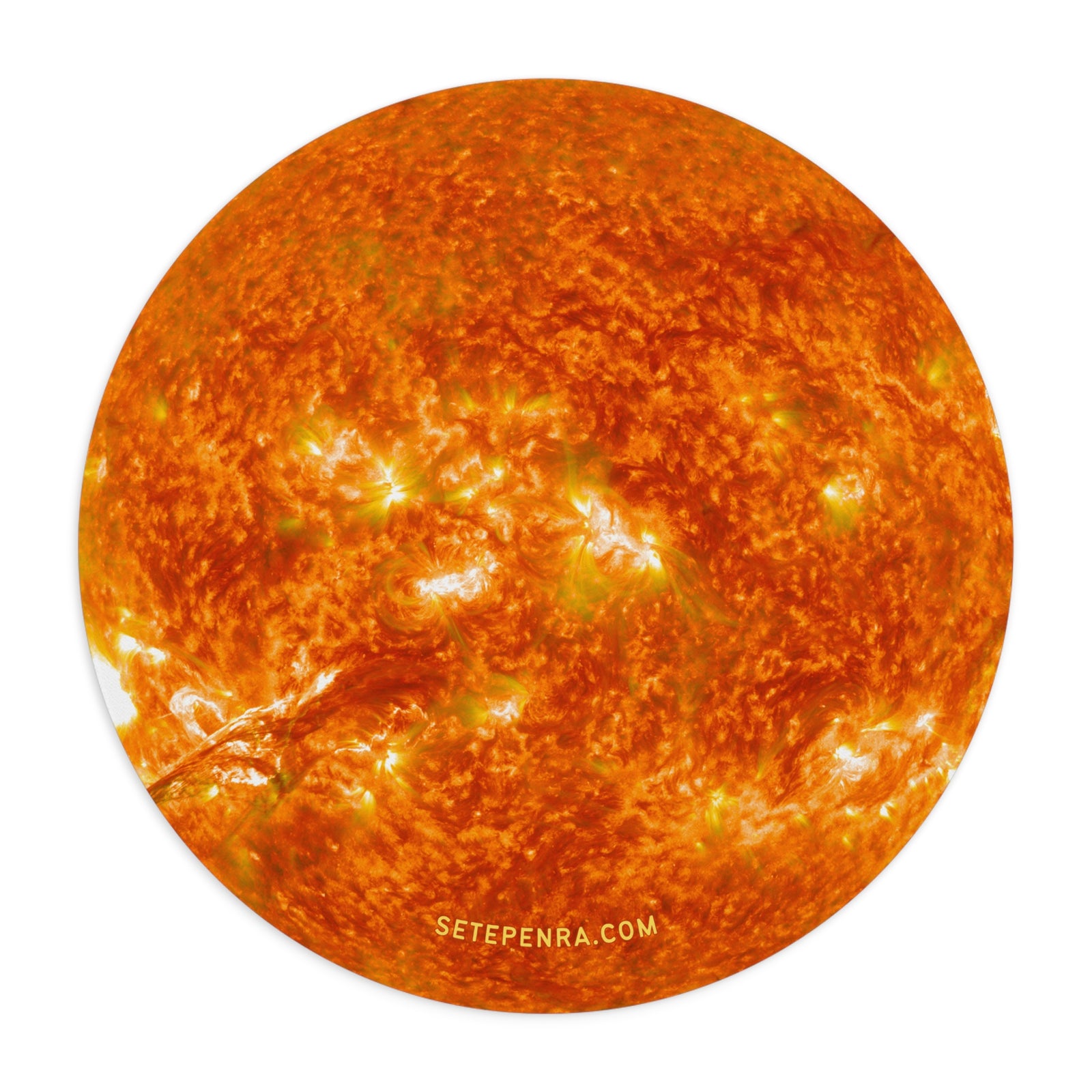 Cosmic Spaces Neoprene Mousepad - Solar Flare Sun
