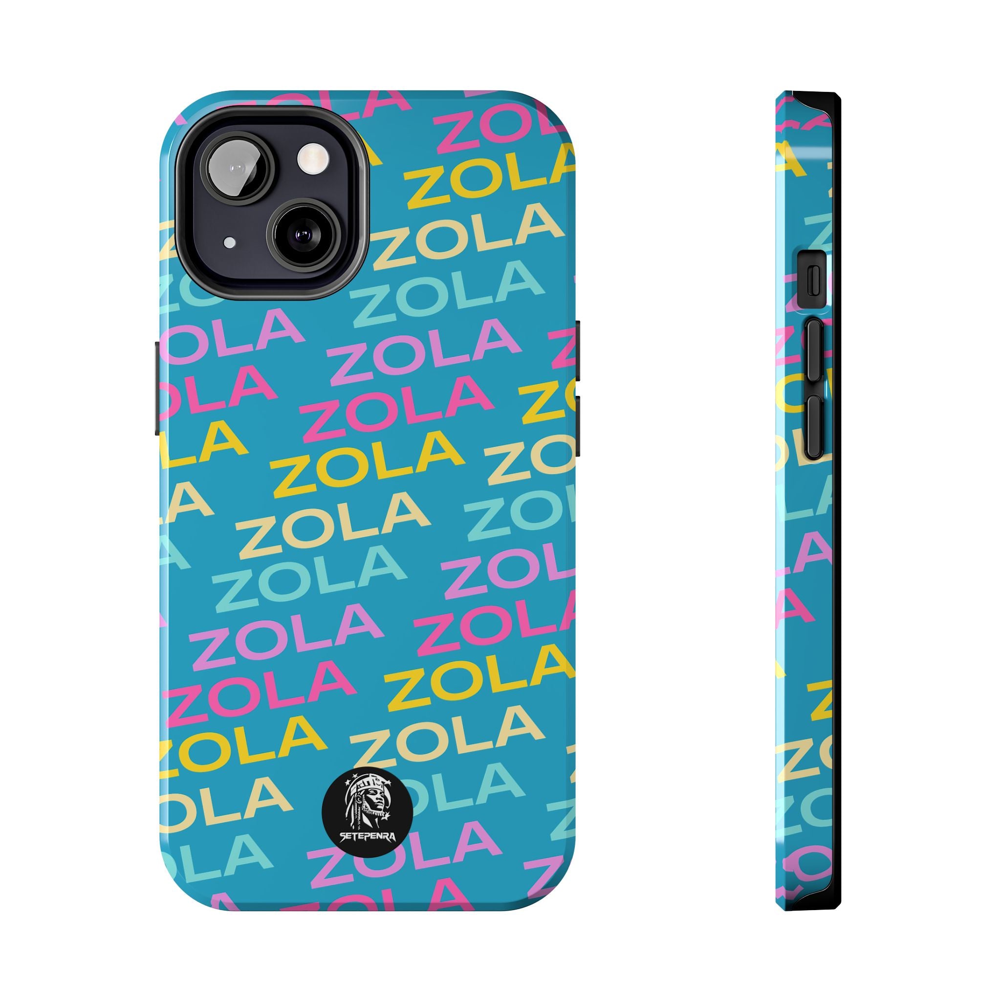 Zola Tough Phone Case (For iPhone, Galaxy & More) - Turquoise SETEPENRA Phone Case.