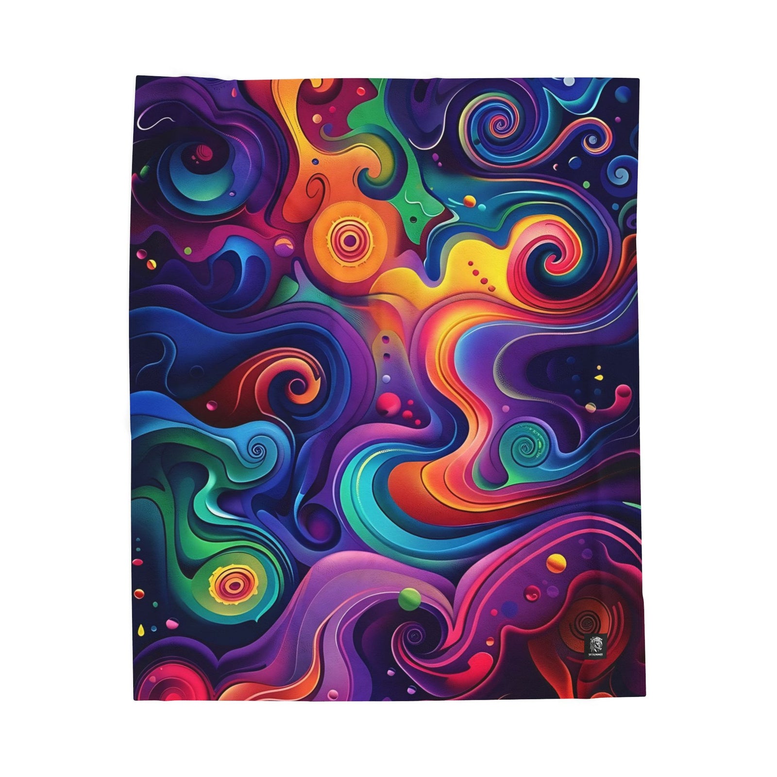 Psychedelic Velveteen Plush Blanket