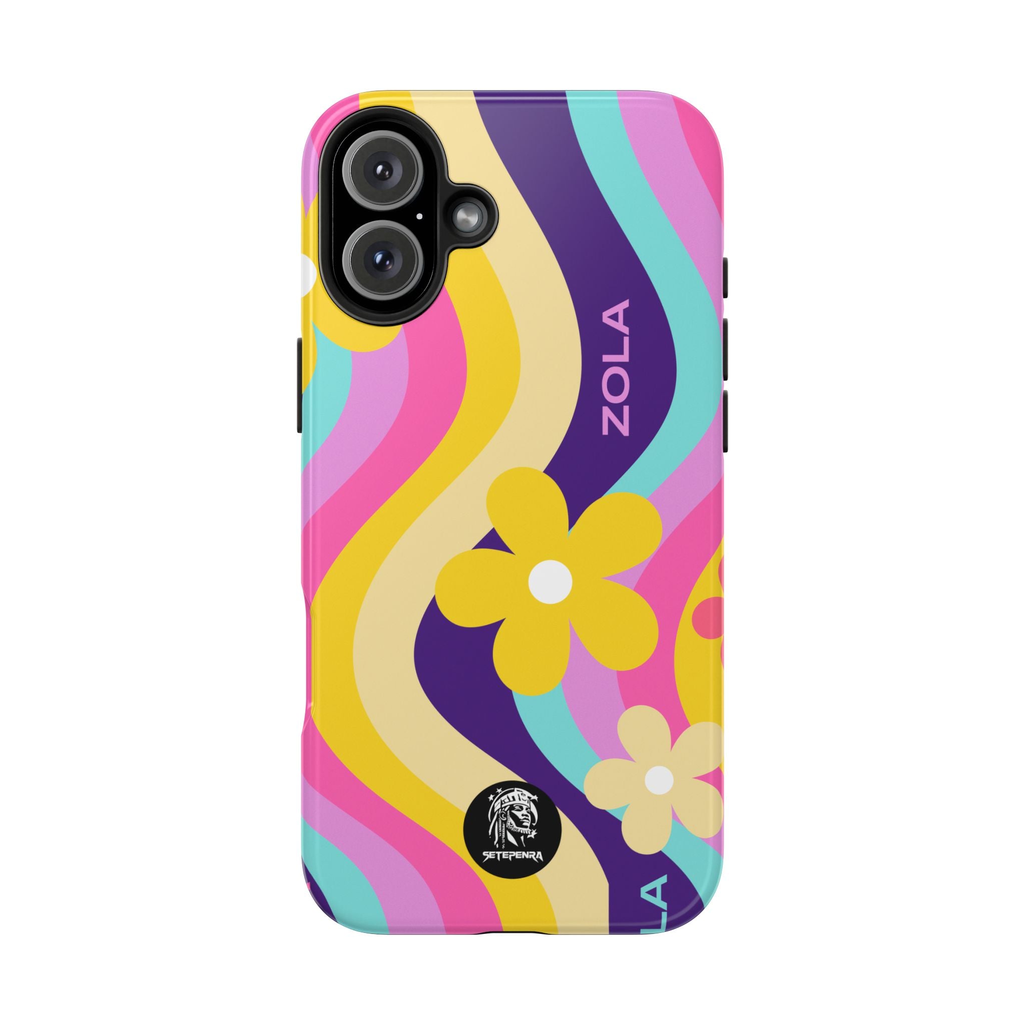 Zola Tough Phone Case (For iPhone, Galaxy & More) - Purple Wave