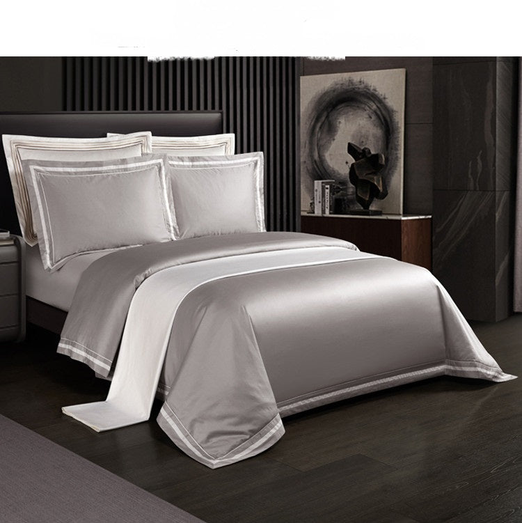 SETEPENRA 4-Piece Minimalist Cotton Quilt Bedding Set SETEPENRA .