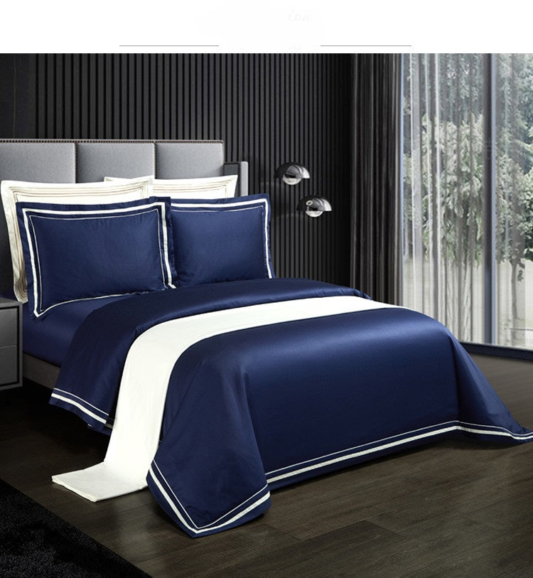 SETEPENRA 4-Piece Minimalist Cotton Quilt Bedding Set SETEPENRA .