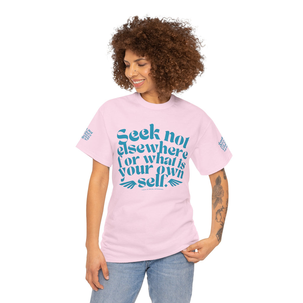 Seek Not Elsewhere (Aqua Edition) Unisex Heavy Cotton Tee