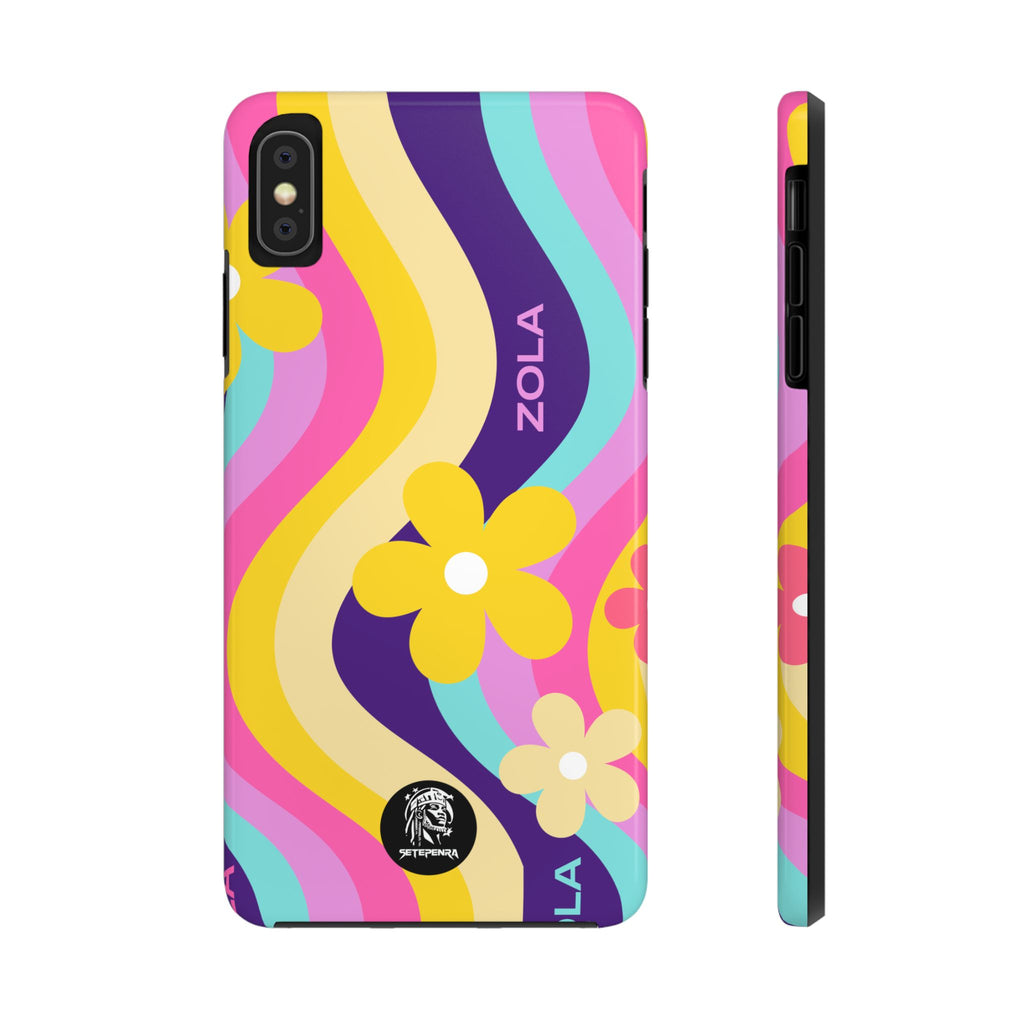 Zola Tough Phone Case (For iPhone, Galaxy & More) - Purple Wave SETEPENRA Phone Case.
