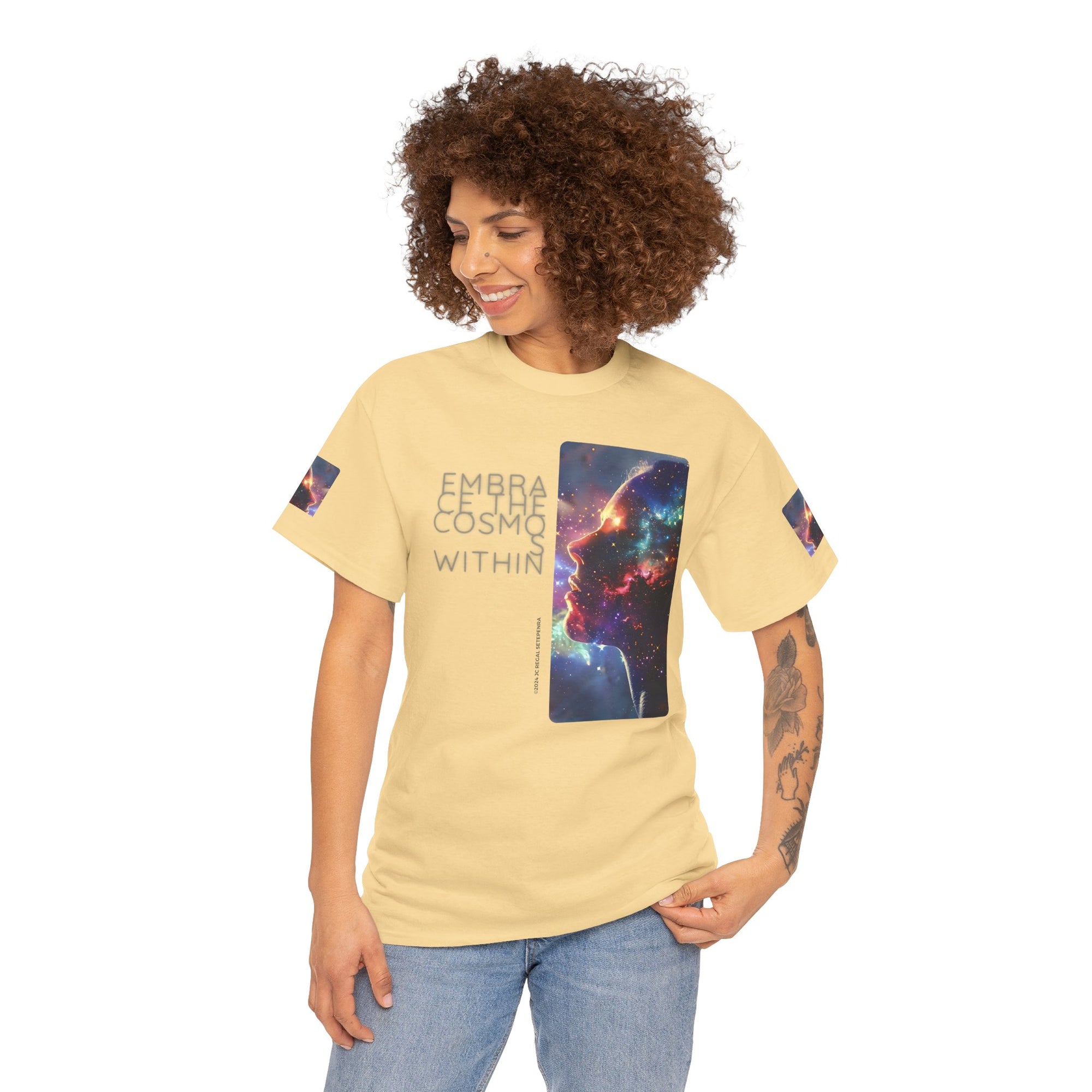Embrace The Cosmos Within Unisex Heavy Cotton Tee