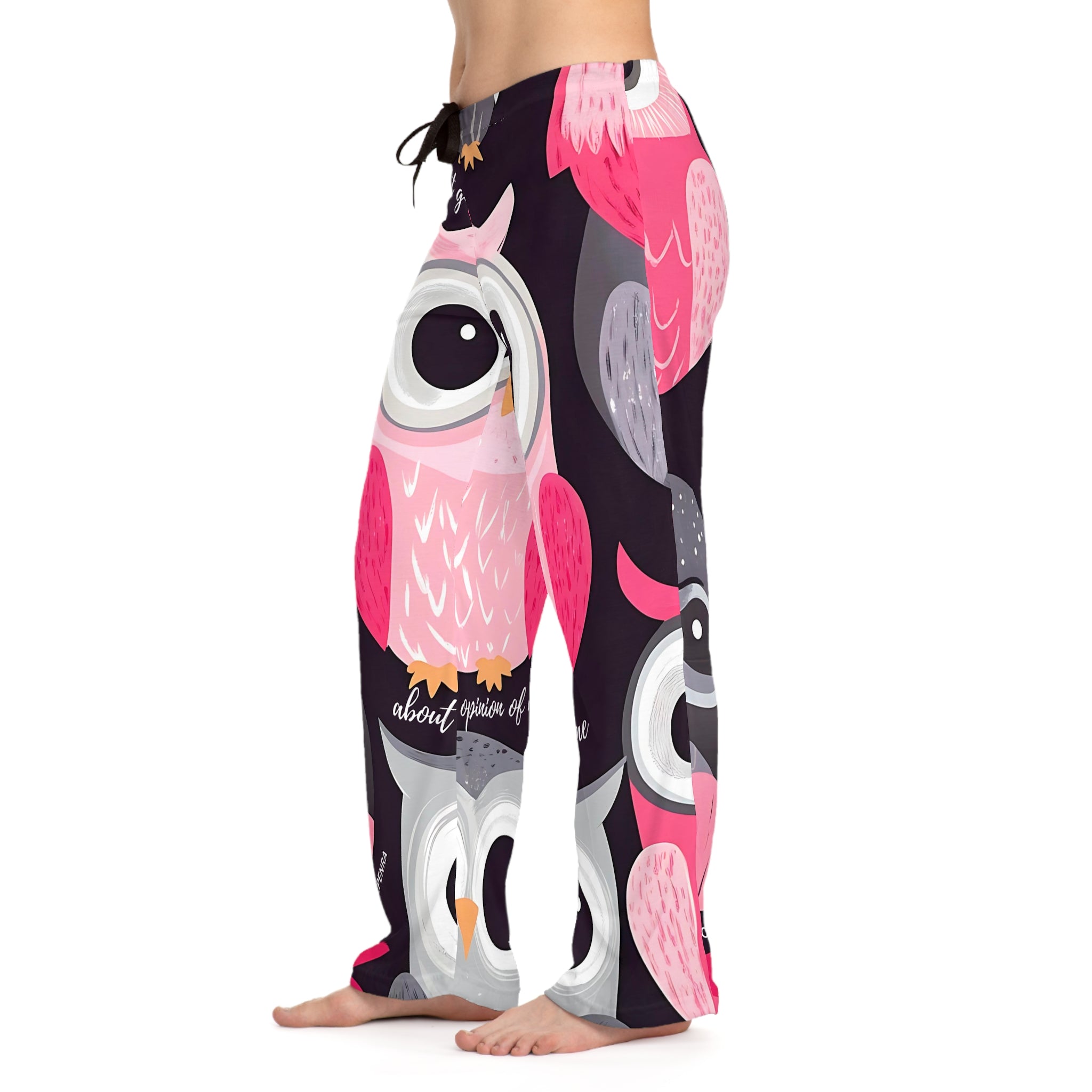 Don't Give A Hoot Women's Pajama Pants SETEPENRA All Over Prints.
