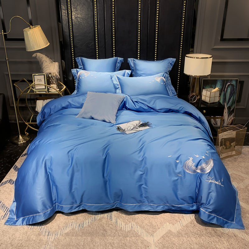 SETEPENRA Luxury Feather Silky Egyptian Cotton Bedding Set SETEPENRA .