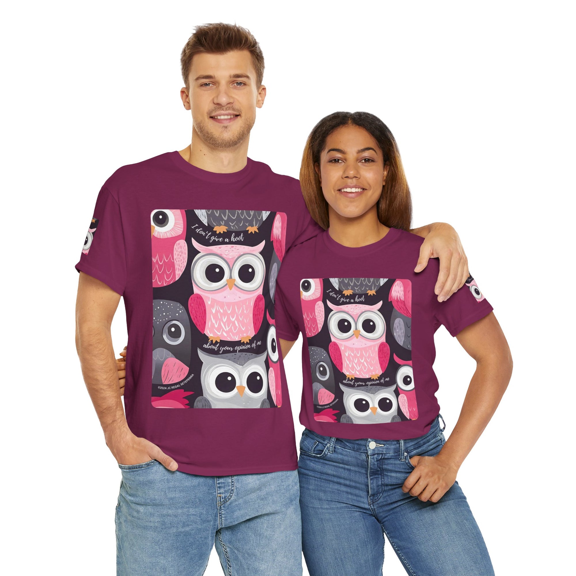 Don't Give A Hoot Unisex Heavy Cotton Tee