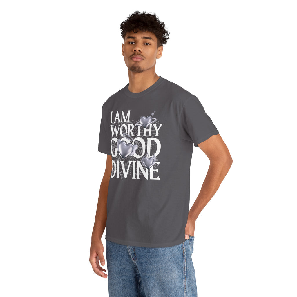I AM WORTHY GOOD DIVINE Unisex Heavy Cotton Tee