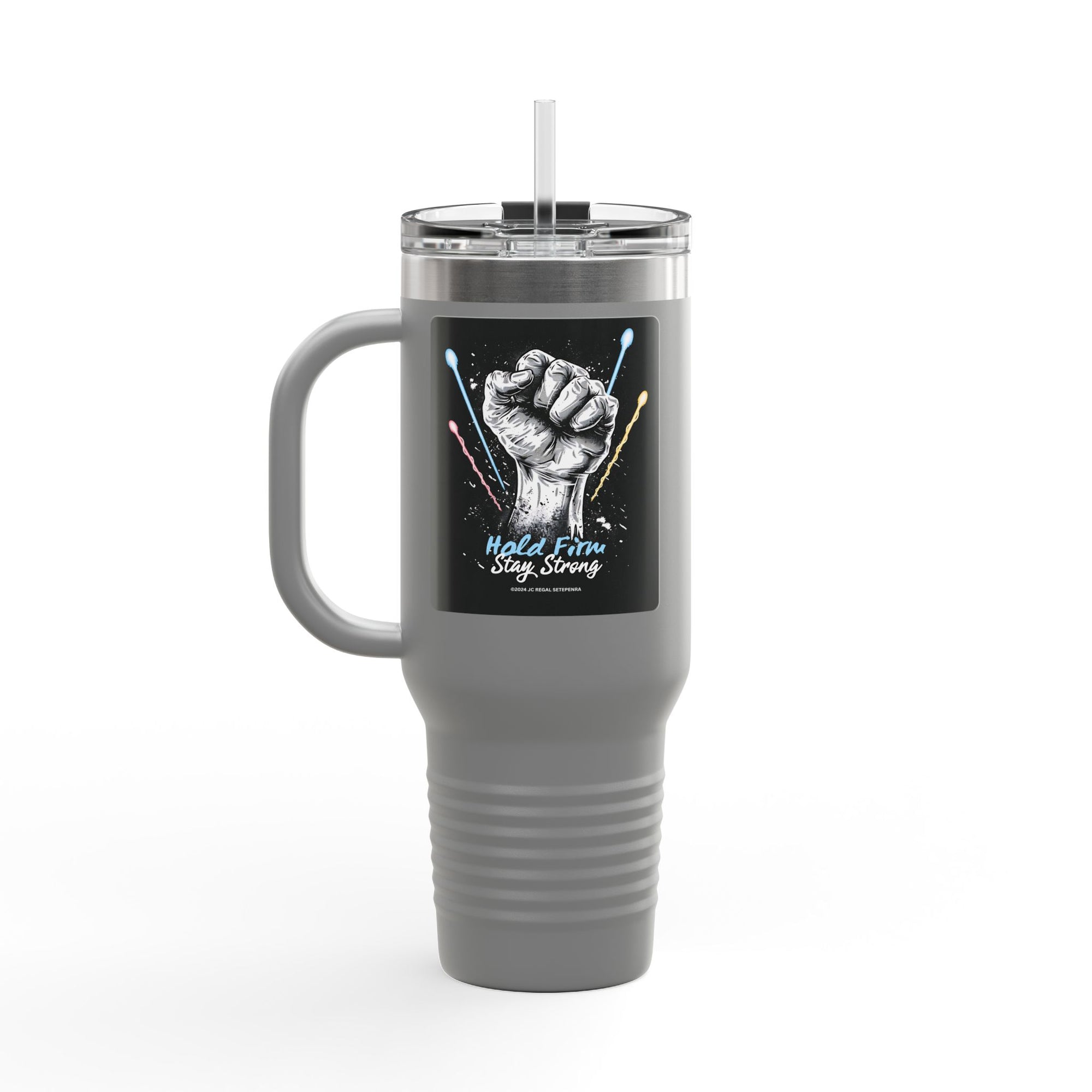 Hold Firm Stay Strong Insulated Travel Mug, 40oz