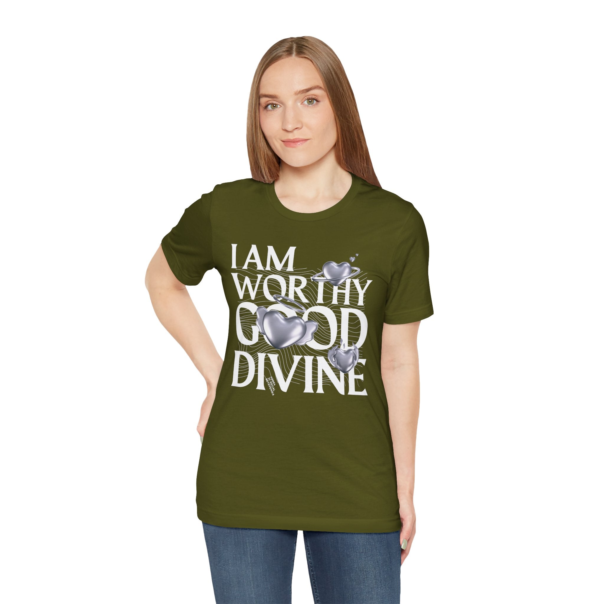 I AM WORTHY GOOD DIVINE Unisex Jersey Short Sleeve Tee