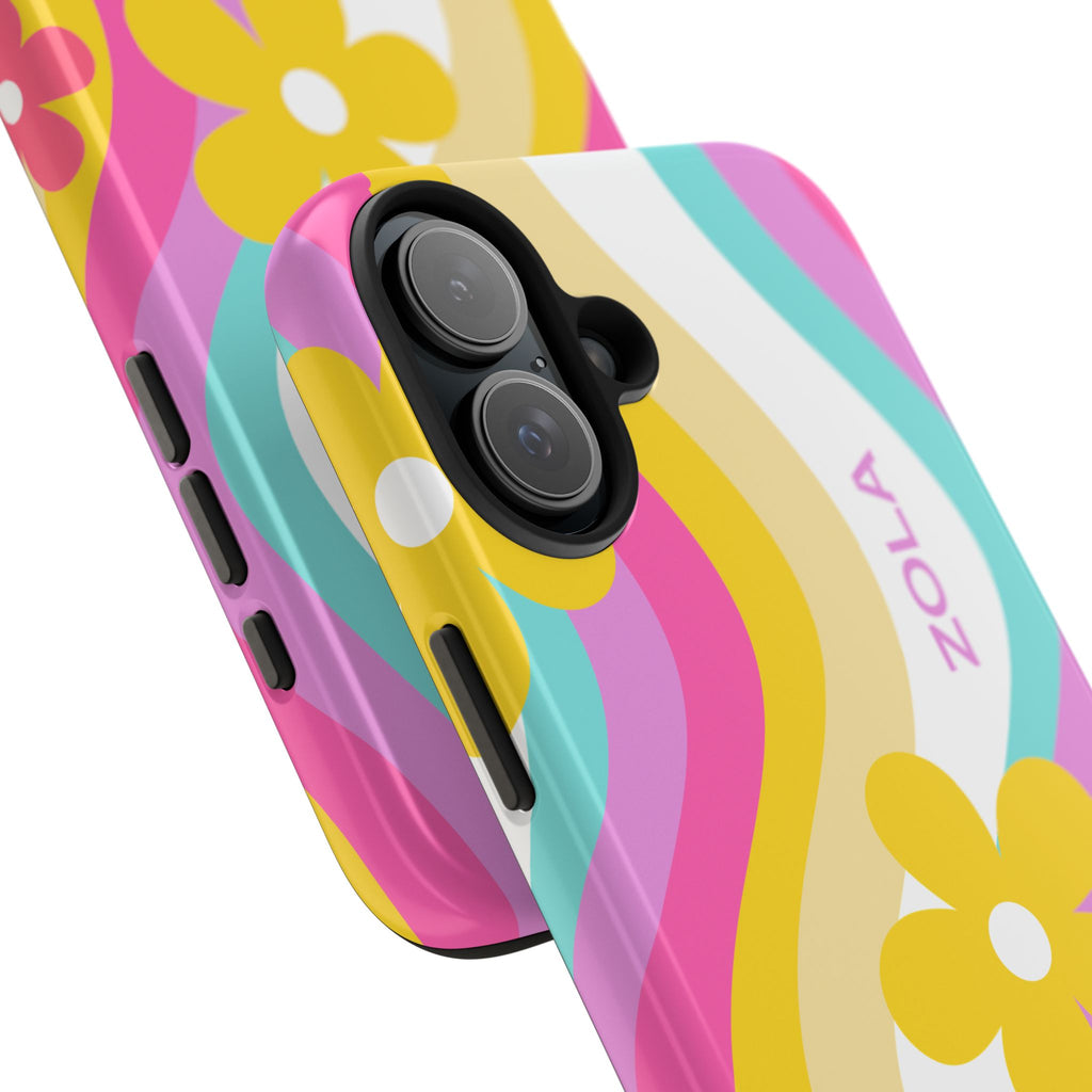 Zola Tough Phone Case (For iPhone, Galaxy & More) - White Wave SETEPENRA Phone Case.