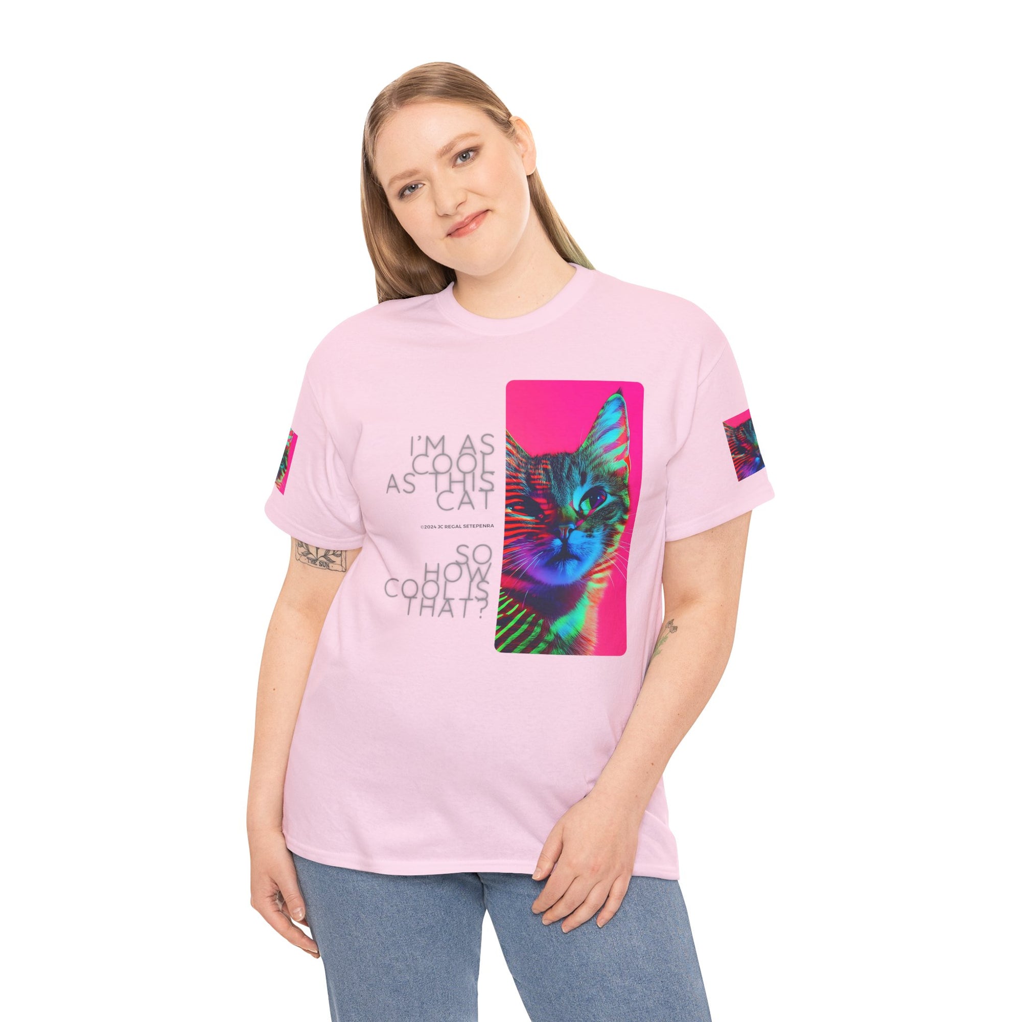 Cool Cat (Whiskers 2) Unisex Heavy Cotton Tee