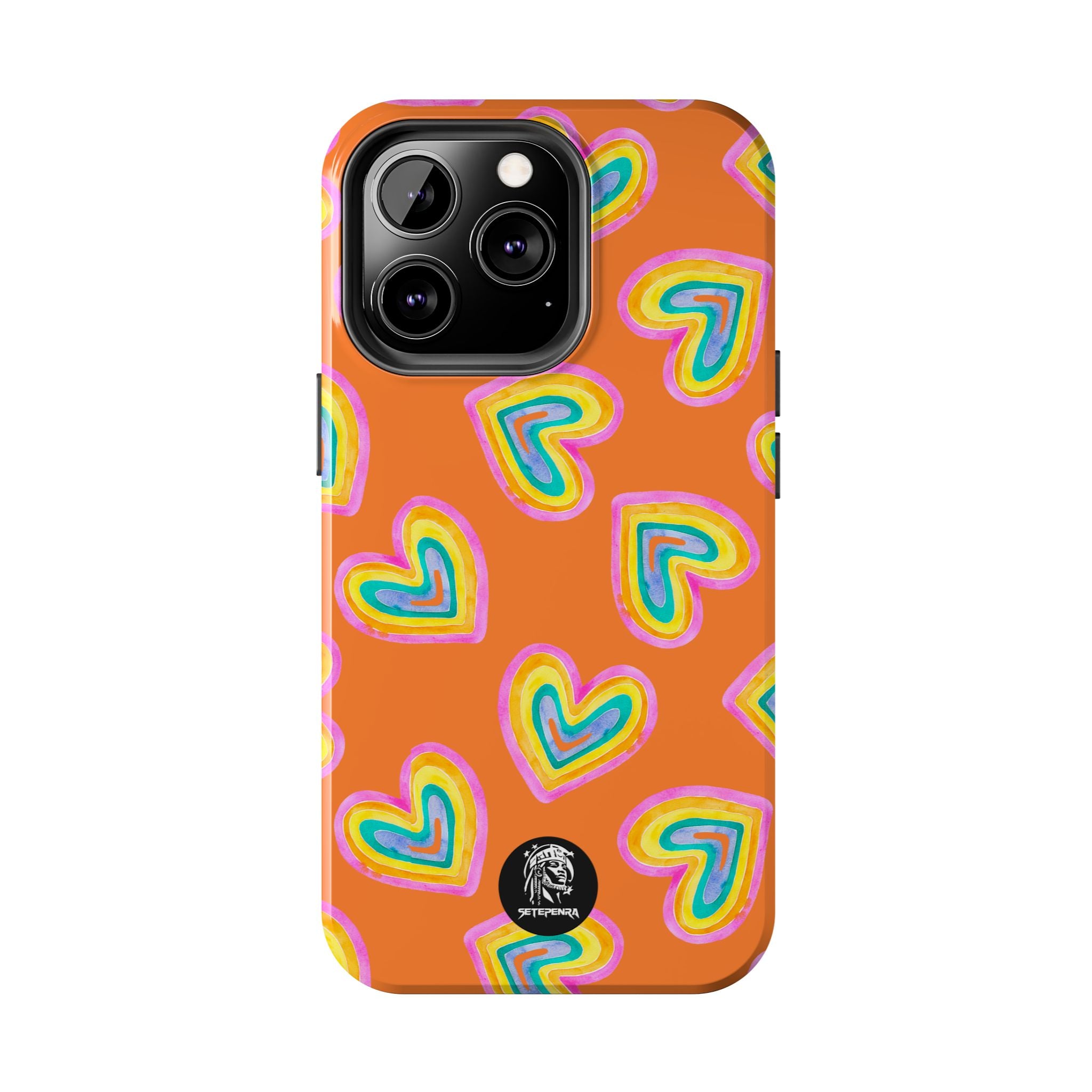Rainbow Heart Tough Phone Case (For iPhone, Galaxy & More) - Crusta