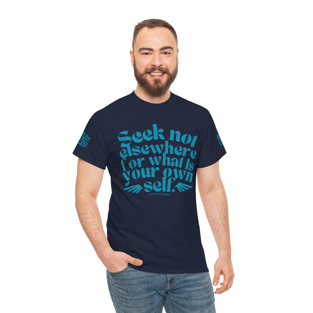 Seek Not Elsewhere (Aqua Edition) Unisex Heavy Cotton Tee