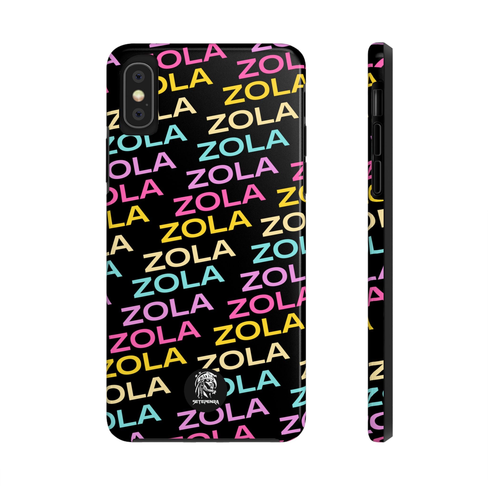 Zola Tough Phone Case (For iPhone, Galaxy & More) - Black SETEPENRA Phone Case.