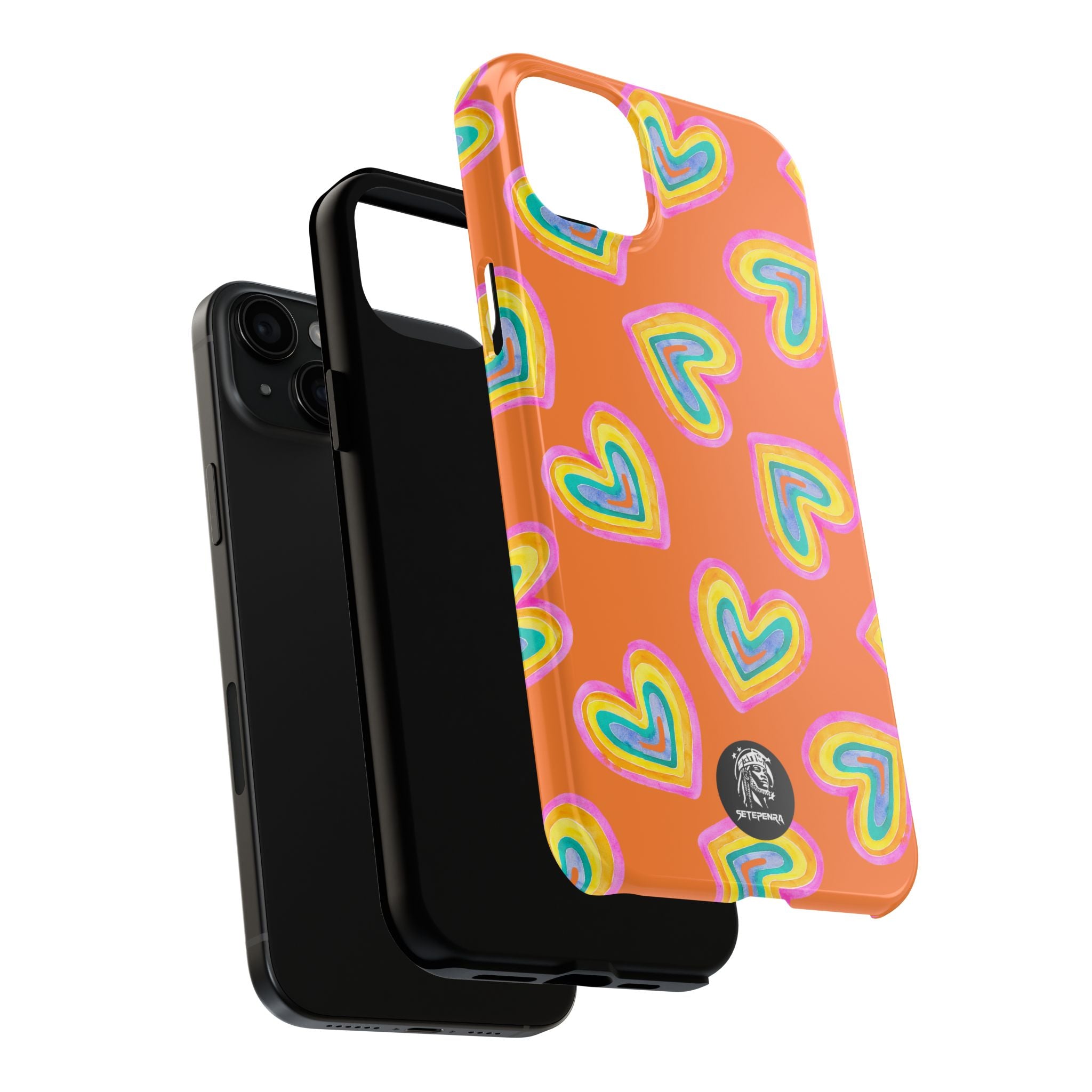 Rainbow Heart Tough Phone Case (For iPhone, Galaxy & More) - Crusta