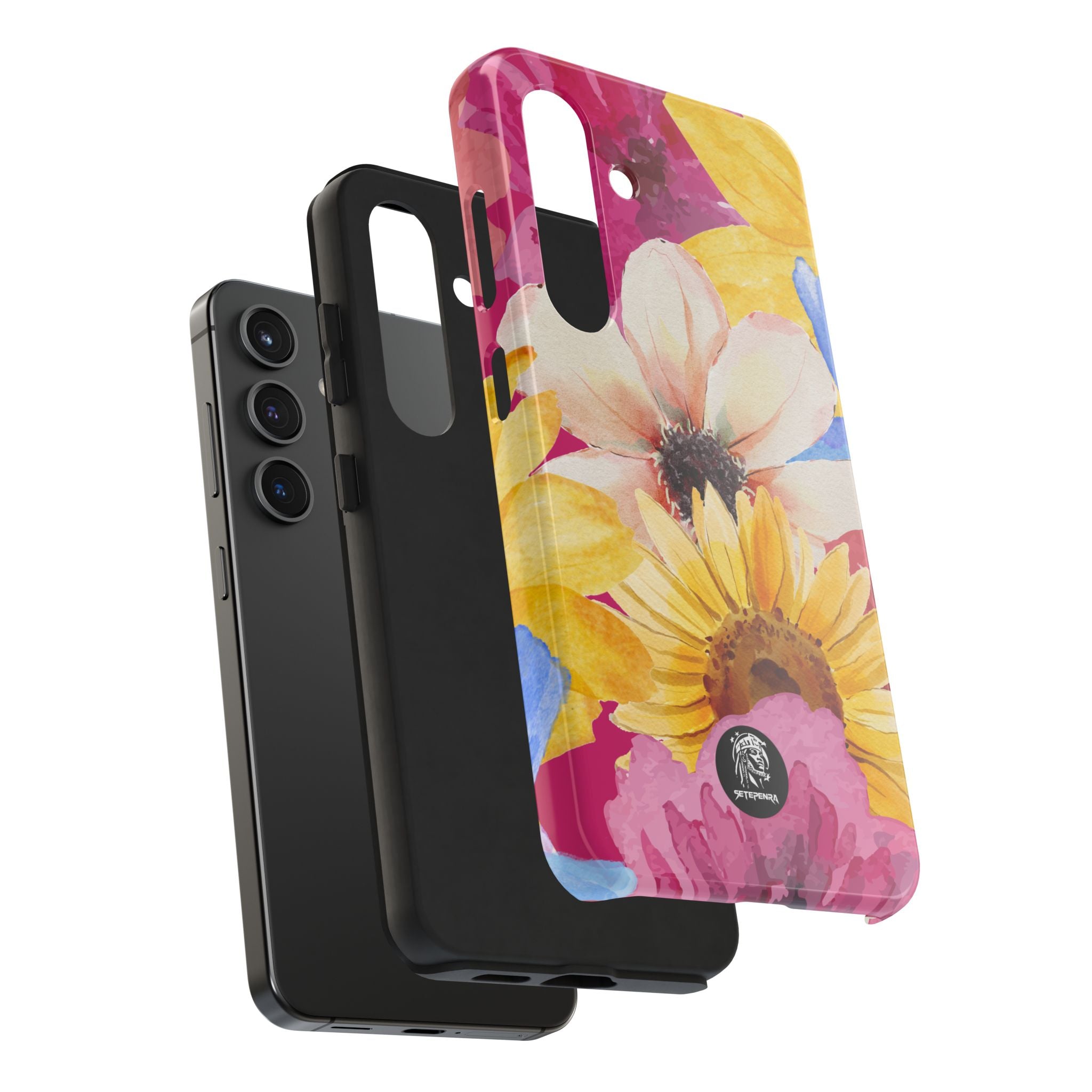 Watercolor Flowers Tough Phone Case (For iPhone, Galaxy & More)