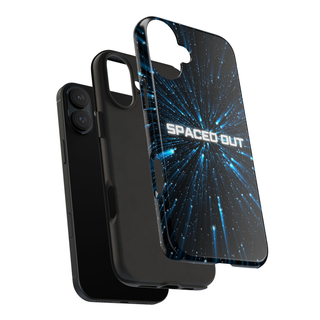 Spaced Out Tough Phone Case — Cosmic Space Warp Protective Cover