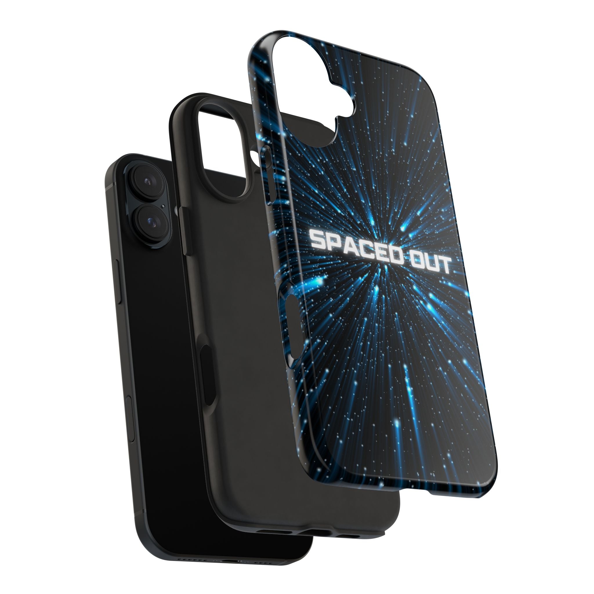 Spaced Out Tough Phone Case — Cosmic Space Warp Protective Cover