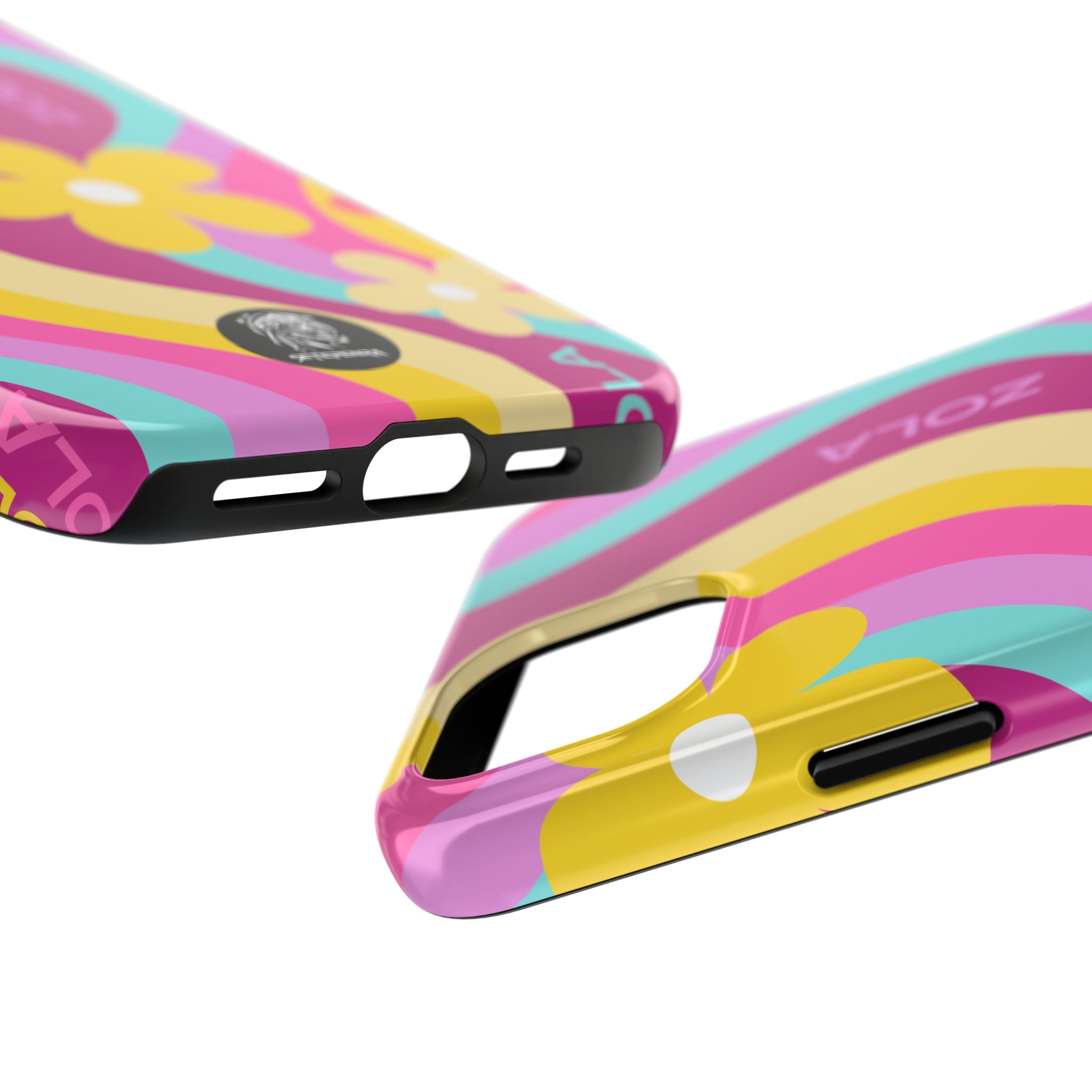 Zola Tough Phone Case (For iPhone, Galaxy & More) - Pink Wave