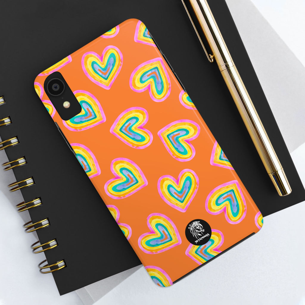 Rainbow Heart Tough Phone Case (For iPhone, Galaxy & More) - Crusta