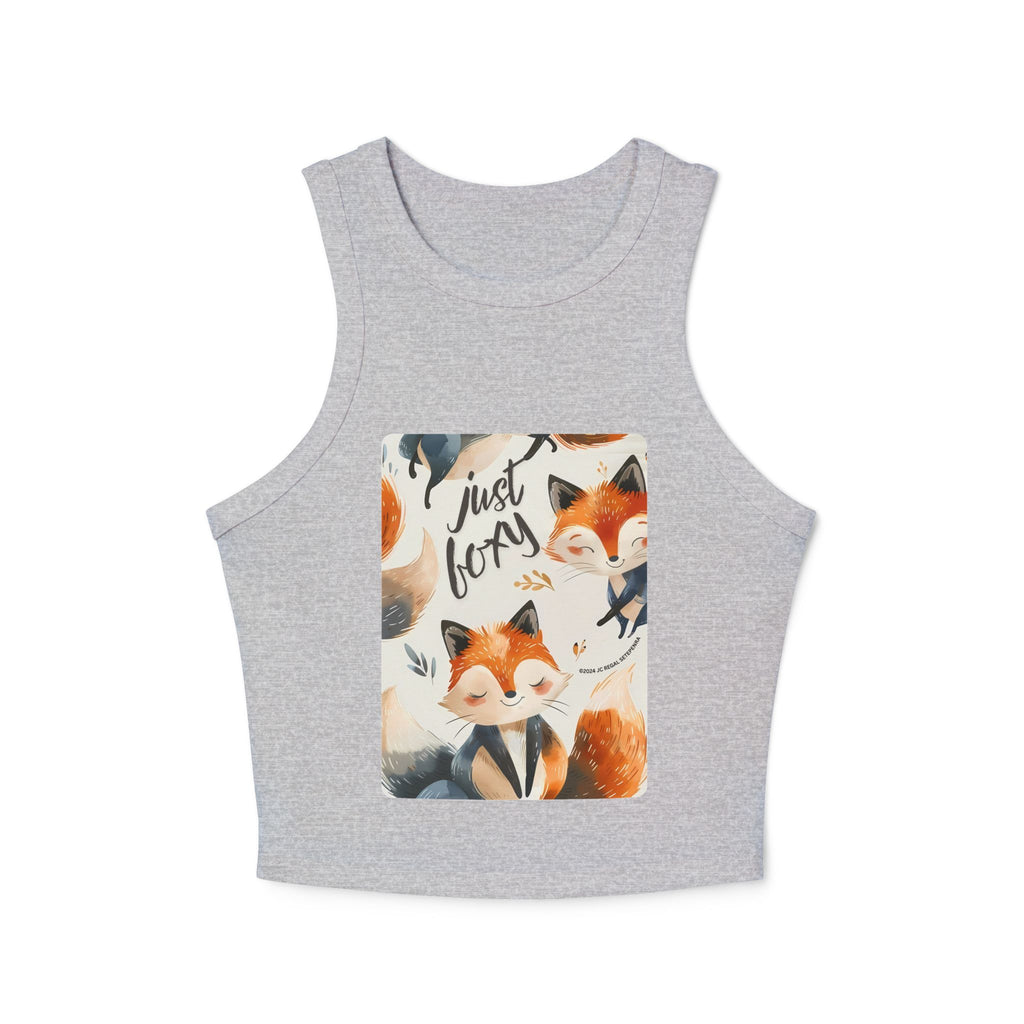 Just Foxy Women's Micro Rib Racer Tank Top SETEPENRA Tank Top.