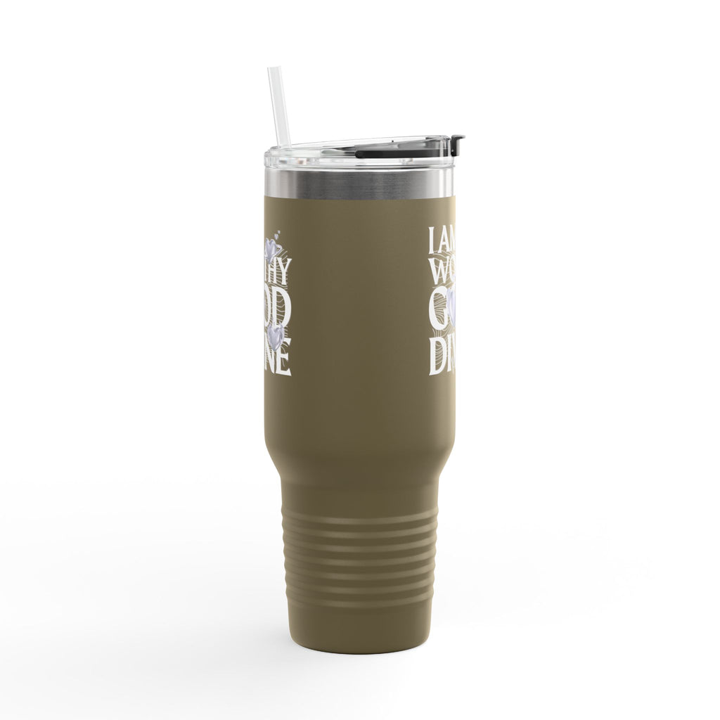I AM WORTHY GOOD DIVINE Insulated Travel Mug, 40oz