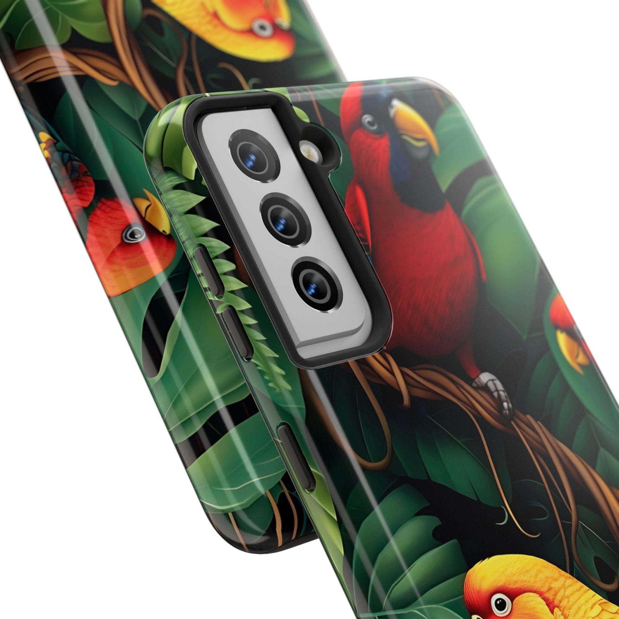 Tri-Parrot Tough Phone Case (For iPhone, Galaxy &amp; More)