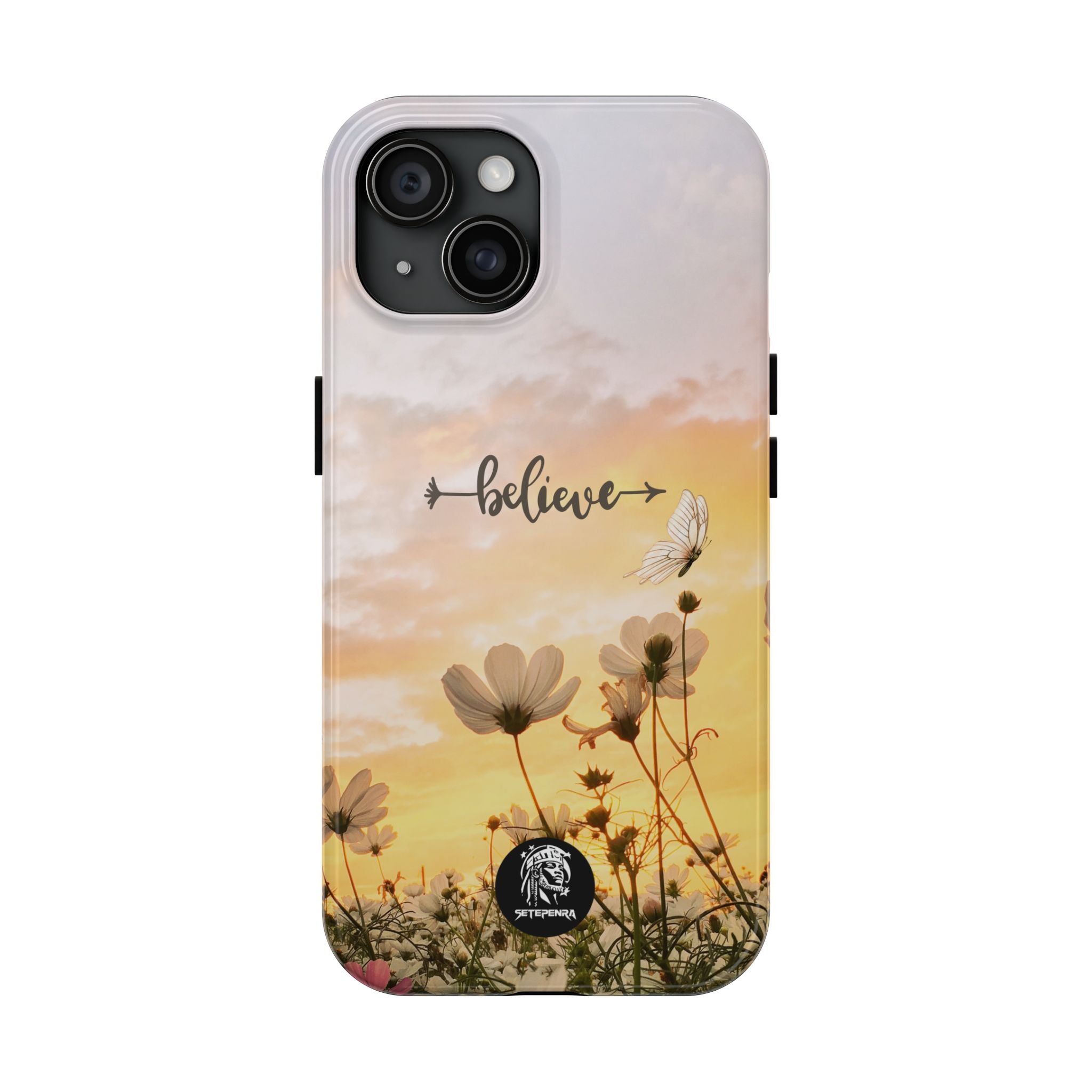 Believe Tough Phone Case (For iPhone, Galaxy & More) - Aesthetic Flower
