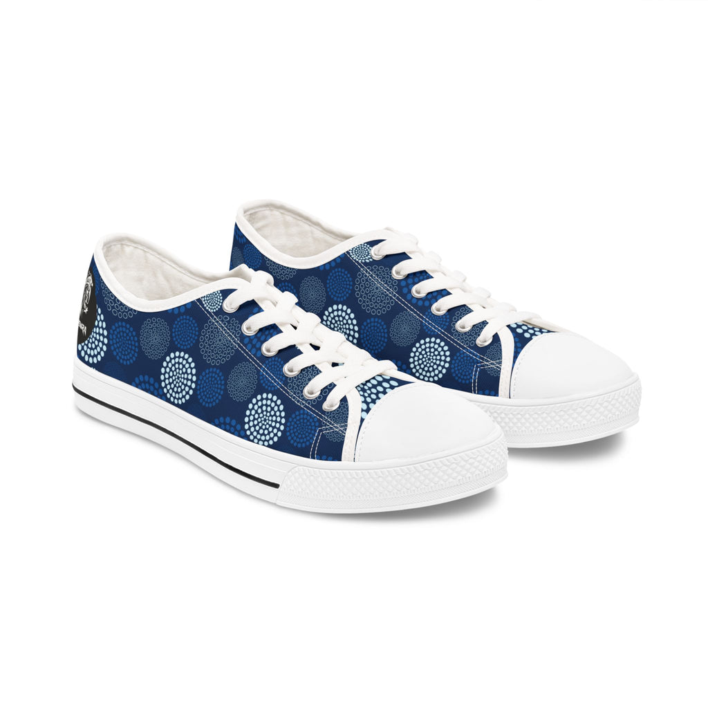 Kaleido Blue Women's Low Top Sneakers