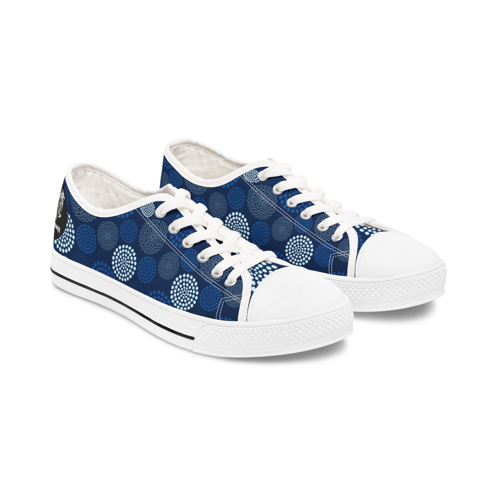 Kaleido Blue Women's Low Top Sneakers